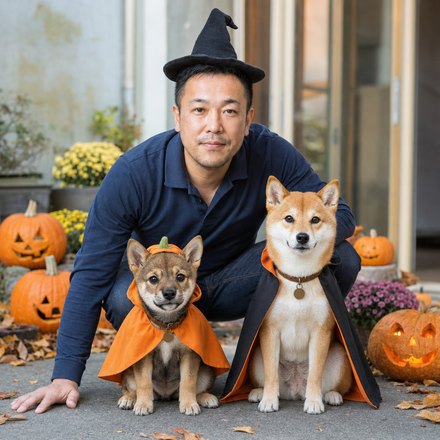 ハロウィンの記念撮影